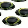 Ultra 3D Epoxy Eyes Black Gold 20pc -Rod Tubes Verkoopwinkel U3D20black gold