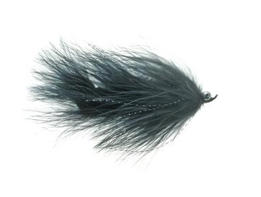 Umpqua Articulated Tandem Leech Black #4 3 Umpqua Articulated Tandem Leech Black #4