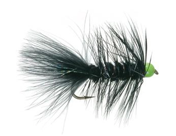 Umpqua Hot Bead Bugger Black/Fluo Orange #6 3 Umpqua Hot Bead Bugger Black/Fluo Orange #6