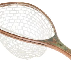 Vision Green Wooden Landing Net With Clear Silicone Net