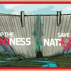 Vision Save The Natives Sticker 12 X 8 Cm