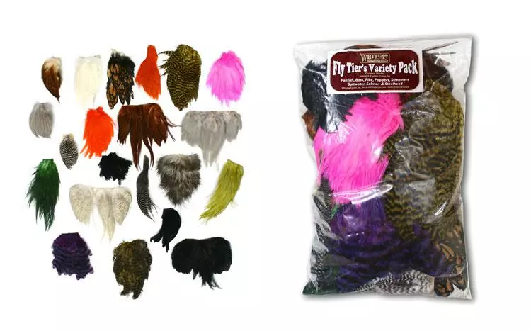 Whiting Fly Tier’s Variety Pack Feathers 4 Whiting Fly Tier’s Variety Pack Feathers - Afbeelding 2