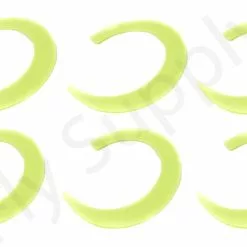 Wiggle Tails XL 6pc Original Pacchiarini’s -Rod Tubes Verkoopwinkel Wiggle Tails XL 6pc Original Pacchiarinis FSTYING WTXL X fel geel