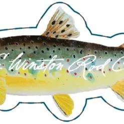 Winston Brown Trout Sticker 2.5 Inch