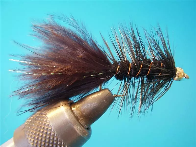 Goldbead Wooly Bugger Black 4 Cm 3 Goldbead Wooly Bugger Black 4 Cm