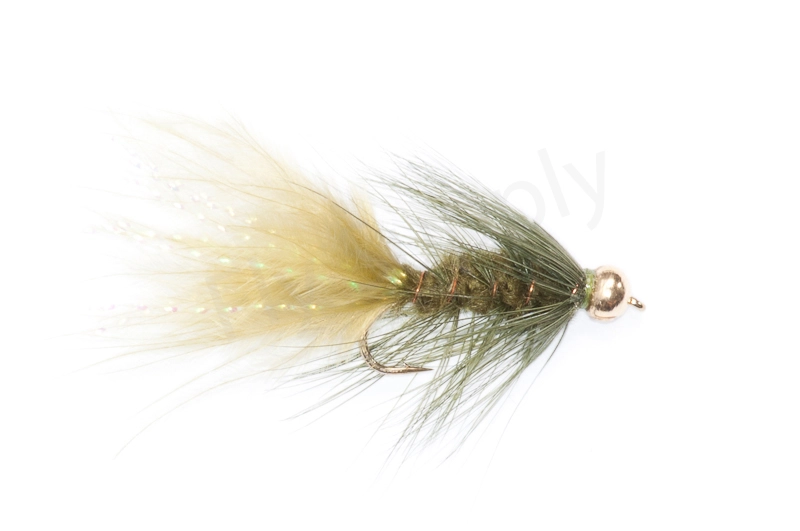 Euro Flies Goldbead Wooly Bugger Olive 2,5 Cm 3 Euro Flies Goldbead Wooly Bugger Olive 2,5 Cm