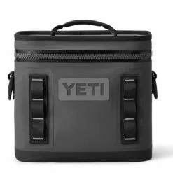 YETI Hopper Flip 8 Soft Cooler Charcoal -Rod Tubes Verkoopwinkel YETI Hopper Flip 8 Soft Cooler Charcoal SKU E160 CHA w hopper flip 8 charcoal front 7721 b