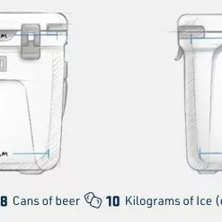 YETI Roadie 24 Cool Box Charcoal 14 YETI Roadie 24 Cool Box Charcoal -Rod Tubes Verkoopwinkel YETI Roadie 24 Cool Box Charcoal SKU 0111 CHA roadie24 binnekant