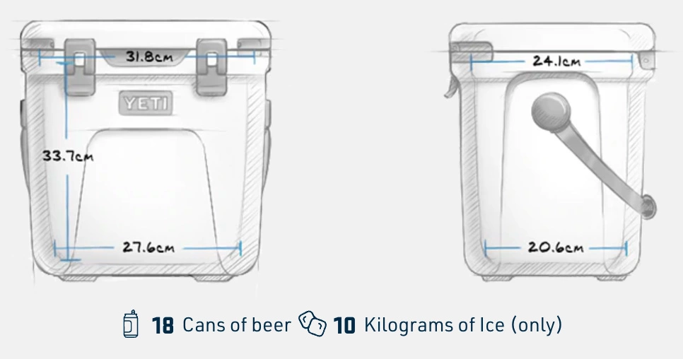 YETI Roadie 24 Cool Box White 8 YETI Roadie 24 Cool Box White - Afbeelding 6