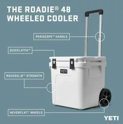 YETI Roadie 48 Wheeled Cool Box Charcoal -Rod Tubes Verkoopwinkel YETI Roadie 48 Wheeled Cool Box Charcoal SKU 0121 CHA sku 0121 cha 14