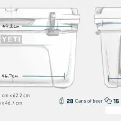 YETI Tundra 45 Cool Box Tan -Rod Tubes Verkoopwinkel YETI Tundra 45 Cool Box Tan SKU 0103 TAN tundra 45 binnenkant