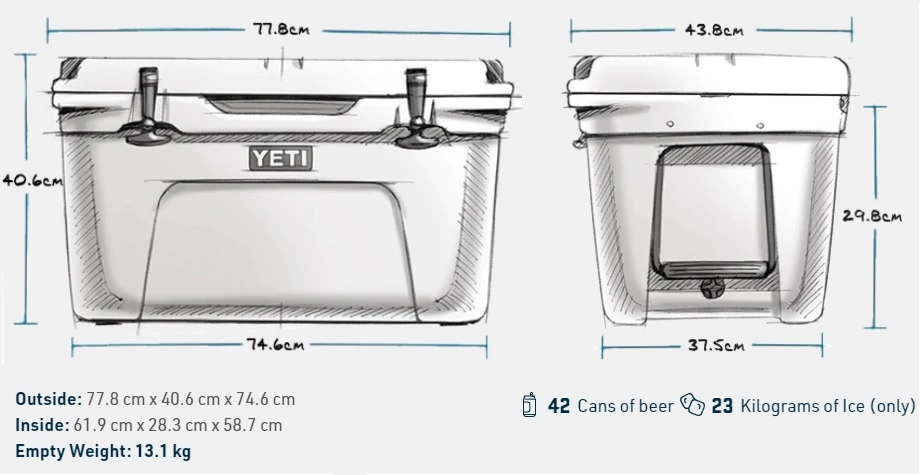 YETI Tundra 65 Cool Box Tan 6 YETI Tundra 65 Cool Box Tan - Afbeelding 4