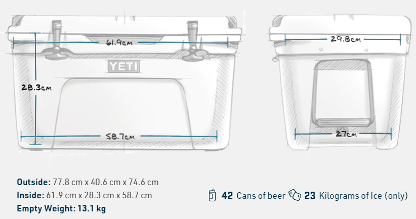YETI Tundra 65 Cool Box Tan 7 YETI Tundra 65 Cool Box Tan - Afbeelding 5