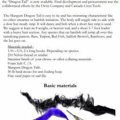 Cascade Micro Dragon Tails 5pc 33 Cascade Micro Dragon Tails 5pc -Rod Tubes Verkoopwinkel dragon20tails20tying20tips201 1