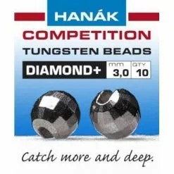 Hanak Diamond + Black Nickel Faceted 20pc