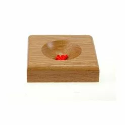 Wooden Hook & Bead Dish Single