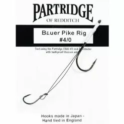 Partridge Tube Bauer Fly Rig #4/0 Incl Stinger #1/0