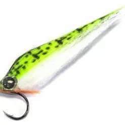 H2O Electric Yellow & White #2 Polar Fibre Baitfish