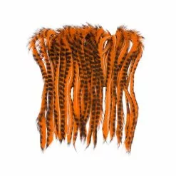 Barred Rabbit Half Skin Zonker 4mm -Rod Tubes Verkoopwinkel wapsi barred rabbit half skin zonked 4mm20fluo20fire20orange